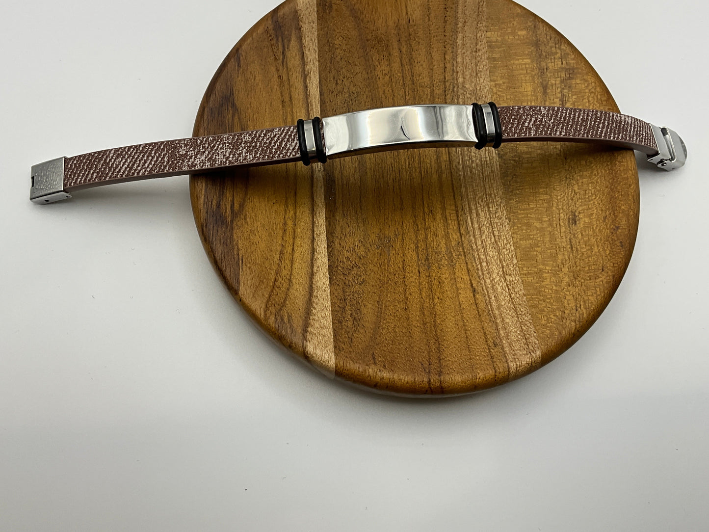 Men’s brown silicone bracelet