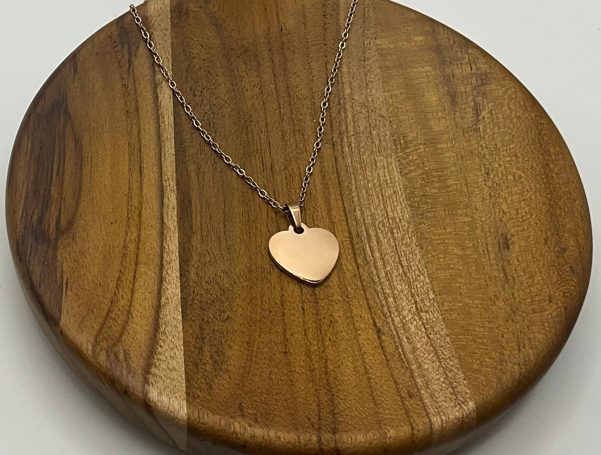 Rose Gold Mini Heart Necklace