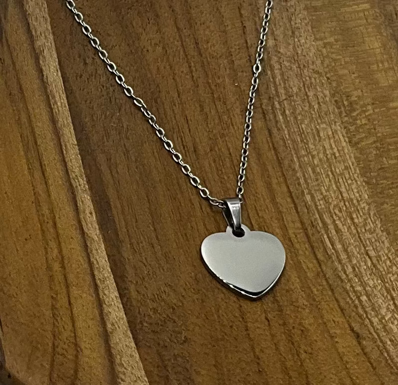 Silver Mini Heart Pendant Necklace