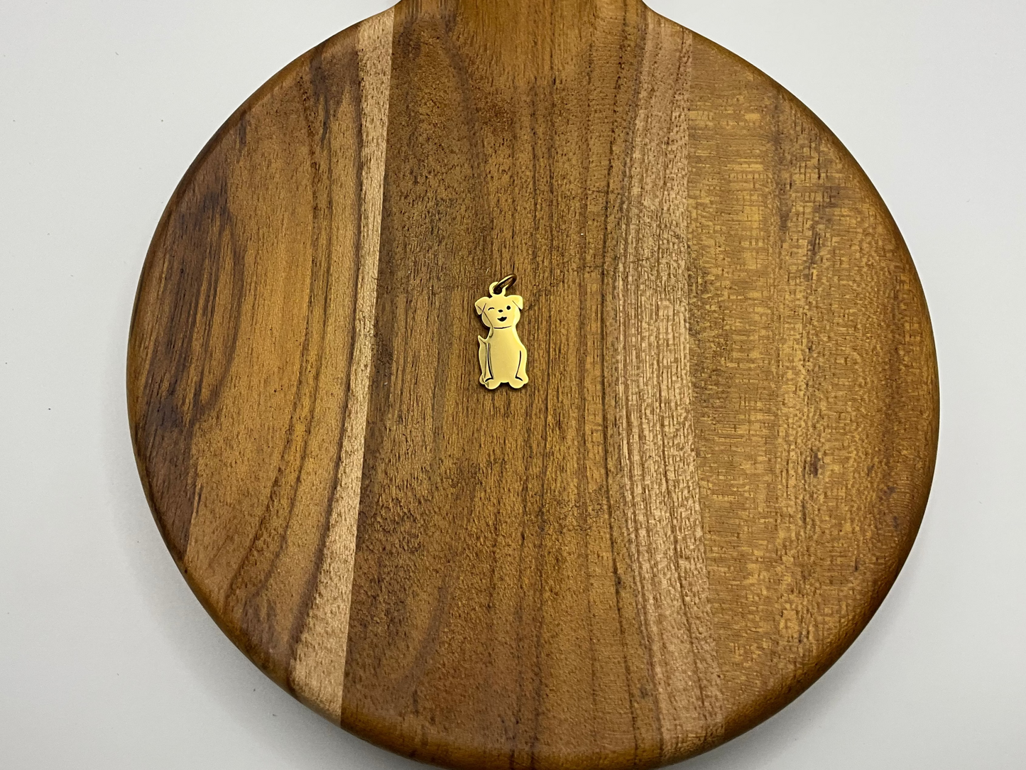 Gold dog charm