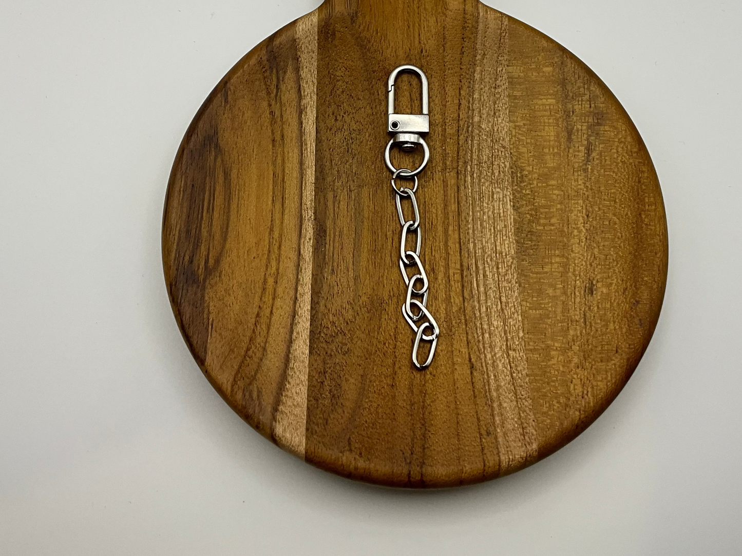 Charm keychain silver