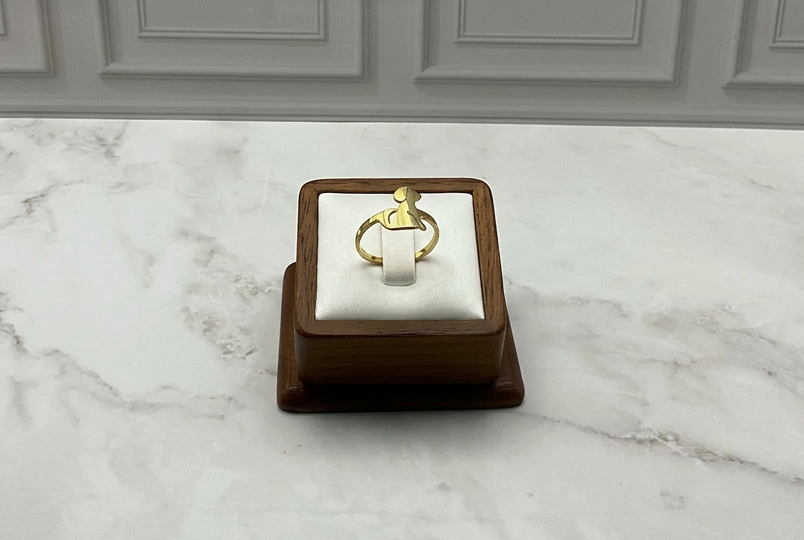 Dog Ring Adjustable Gold