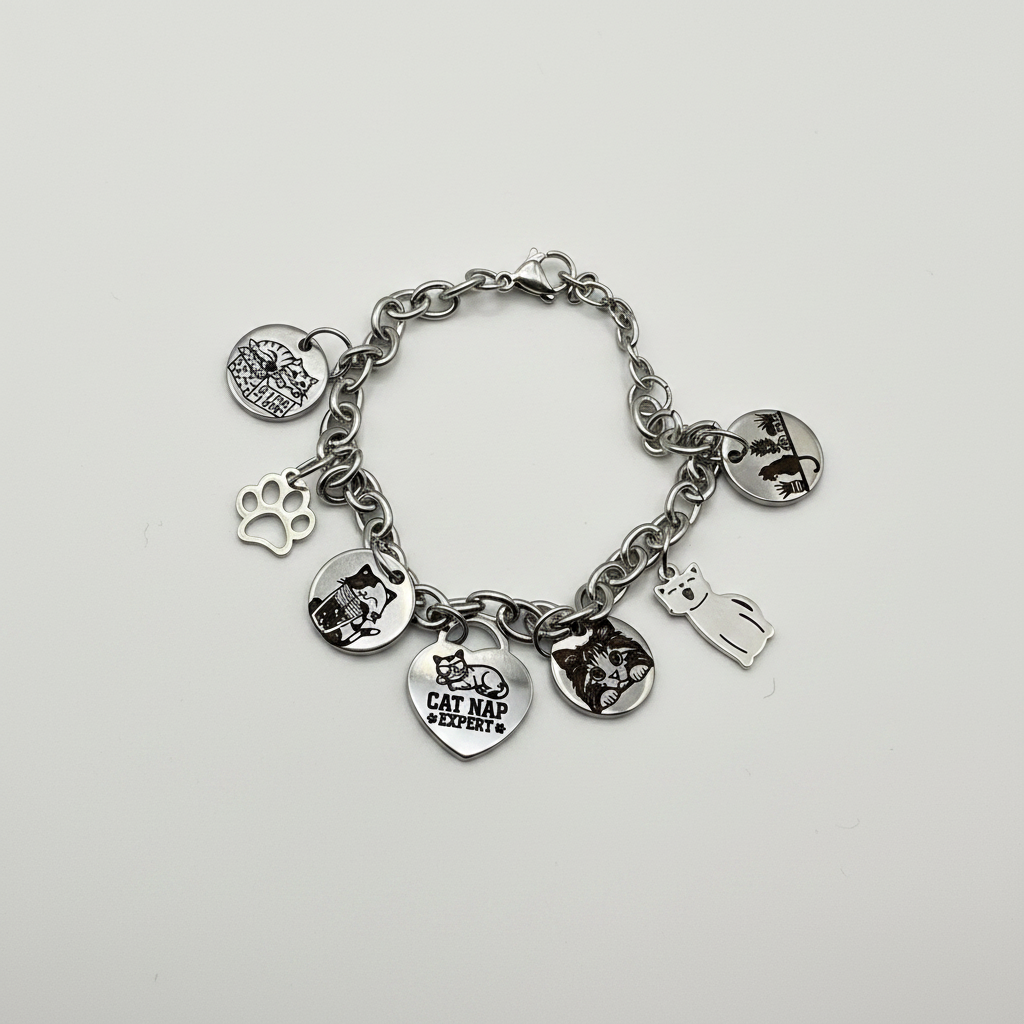 A Custom Bracelet for a Cat Lover