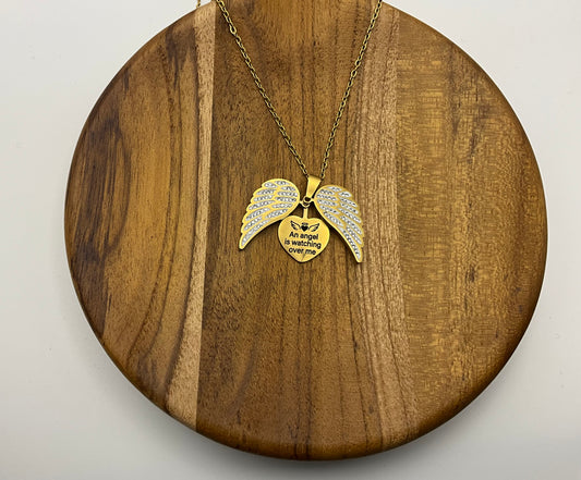 Angel watching over me necklace