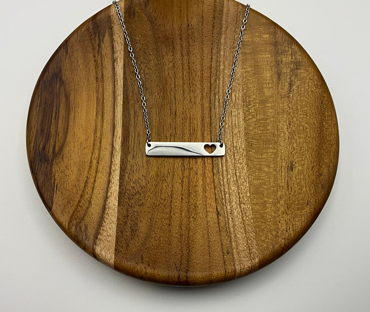Heart Horizontal Bar Necklace