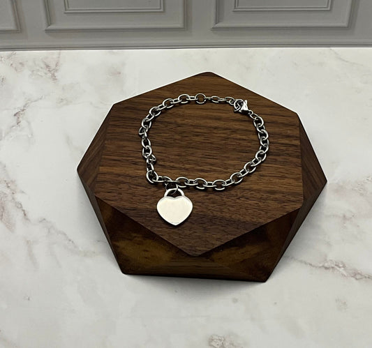 Silver Heart Bracelet