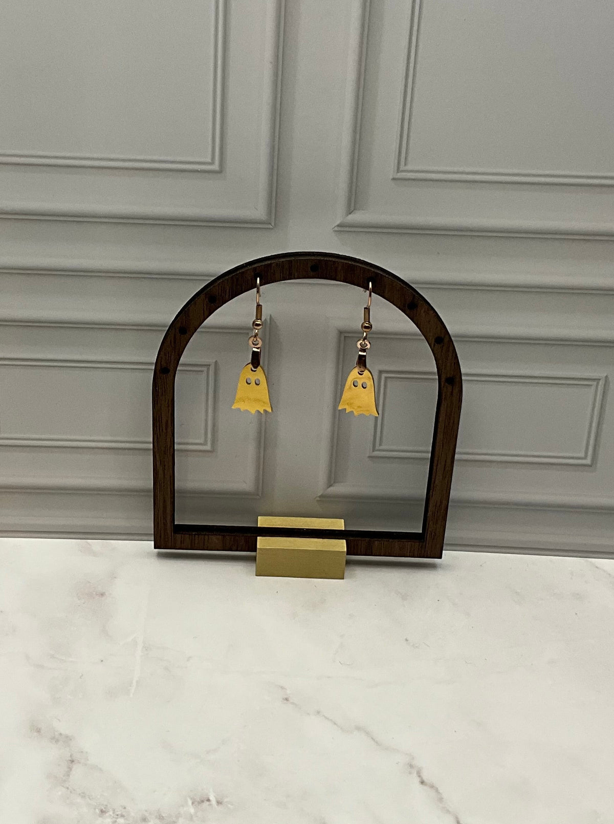 Gold Ghost Earrings
