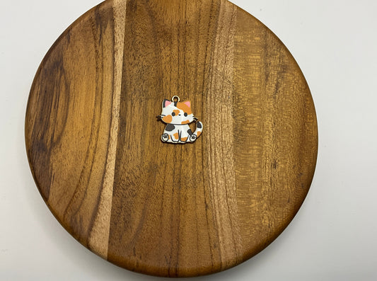 Calico cat charm