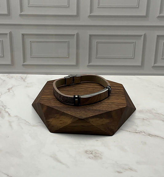 Men’s Brown Silicone Bracelet