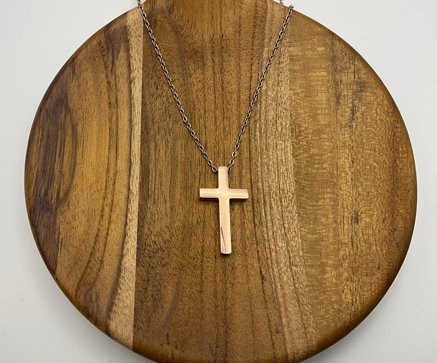 Rose Gold Cross Necklace