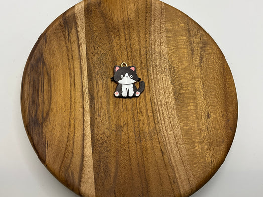 Tuxedo cat charm