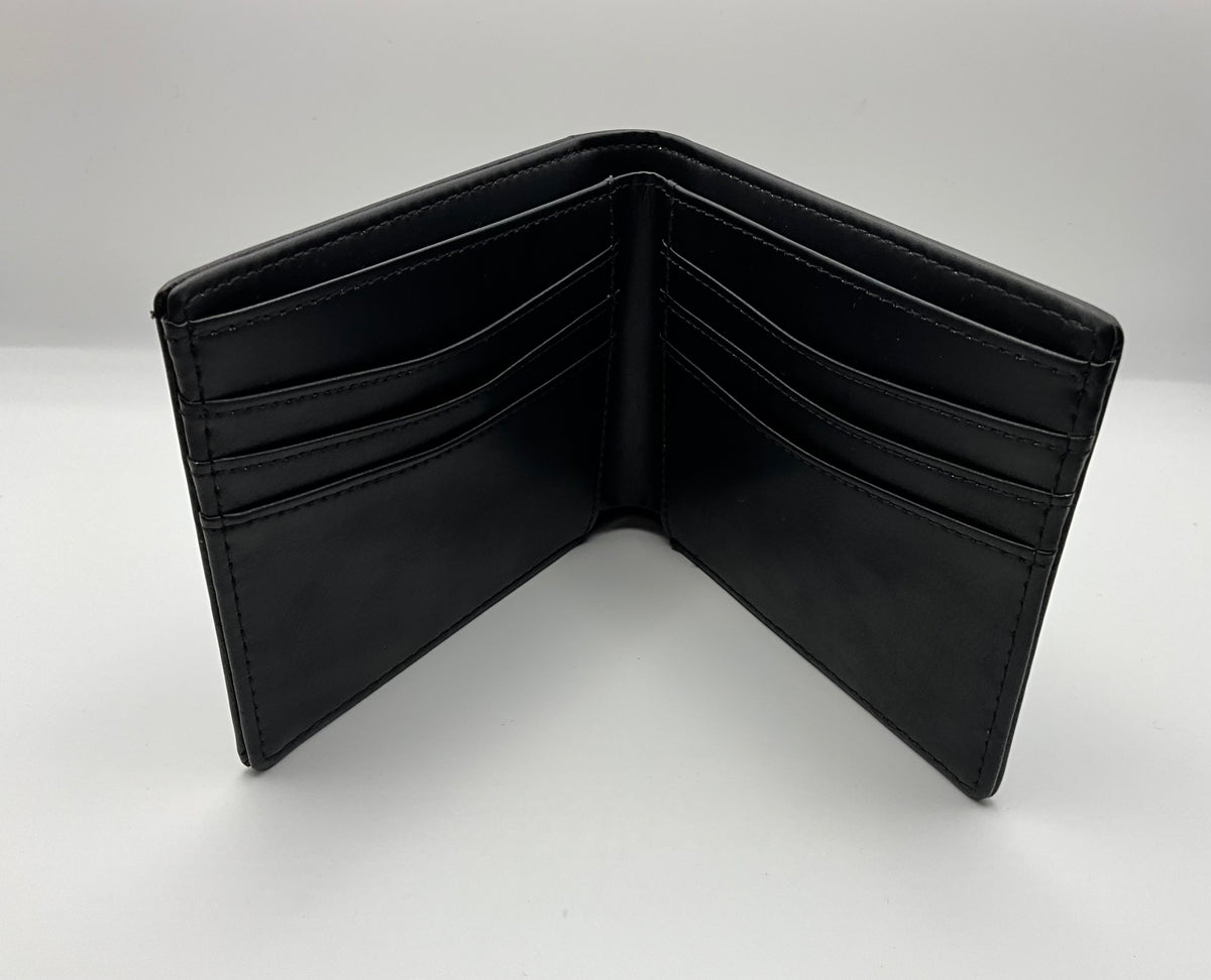 Personalized Leatherette Wallet Black