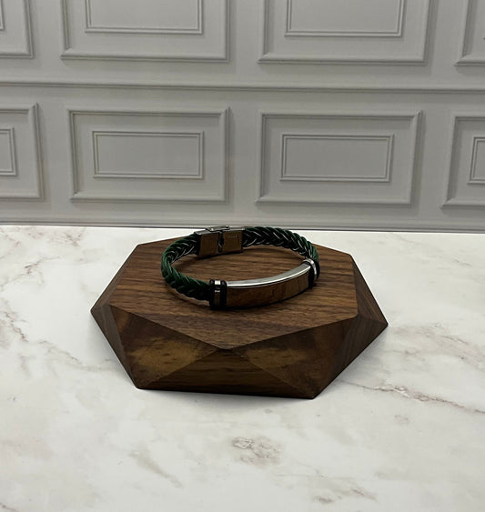 Braided Bracelet Green
