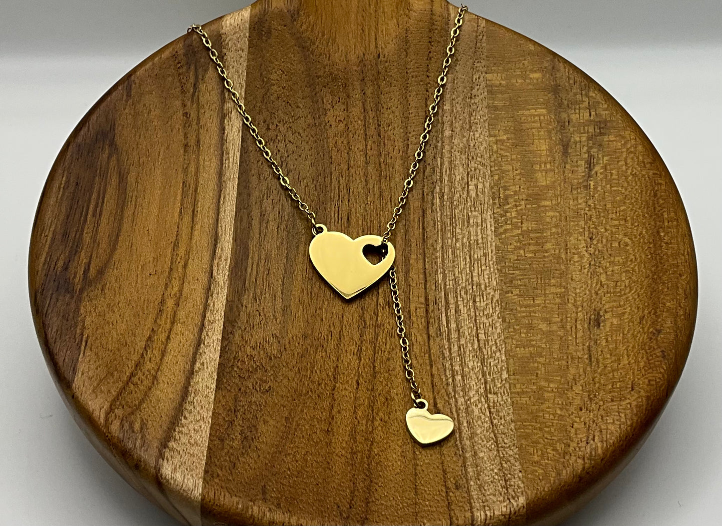 Gold Heartfall Pendant Necklace