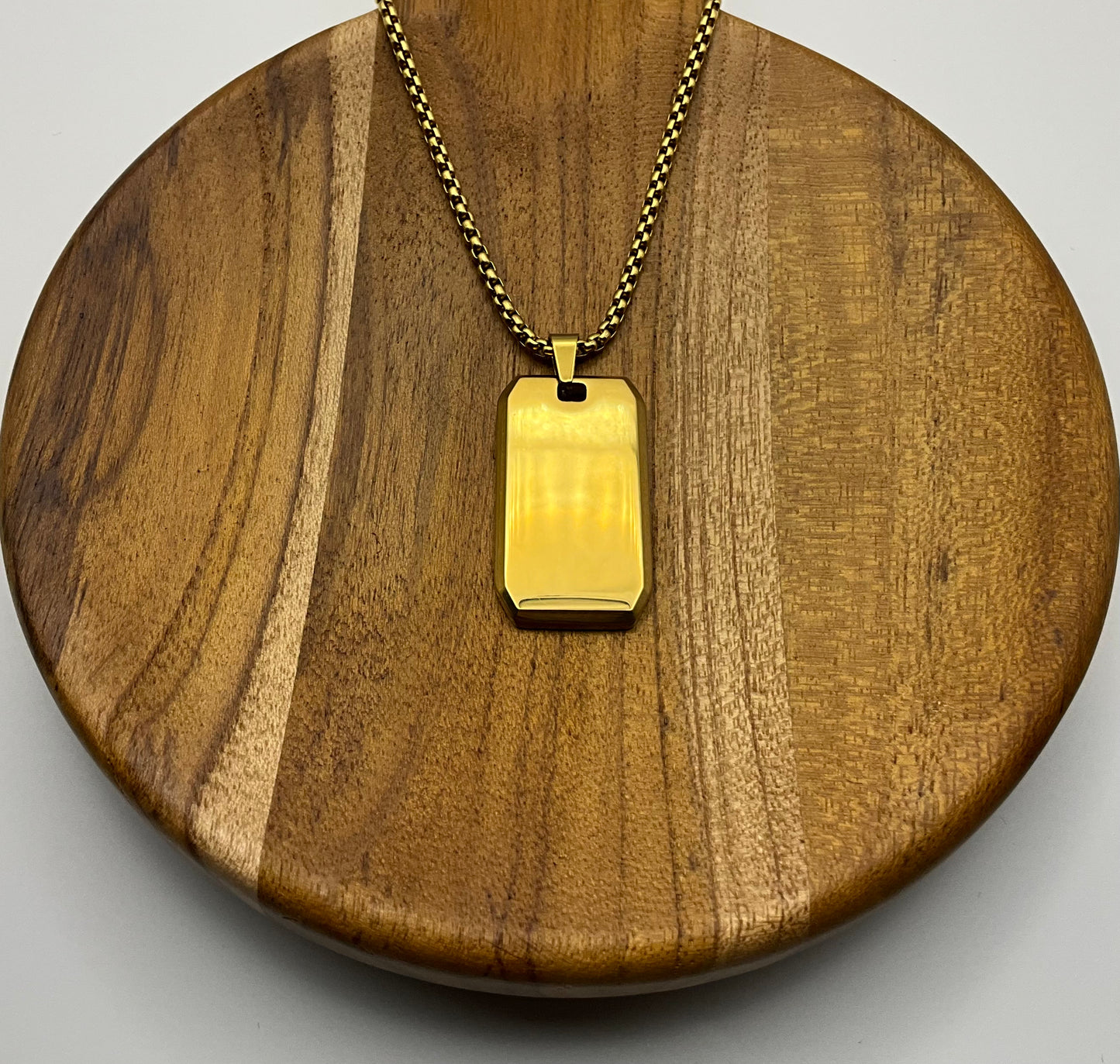 Medium Dog Tag Gold
