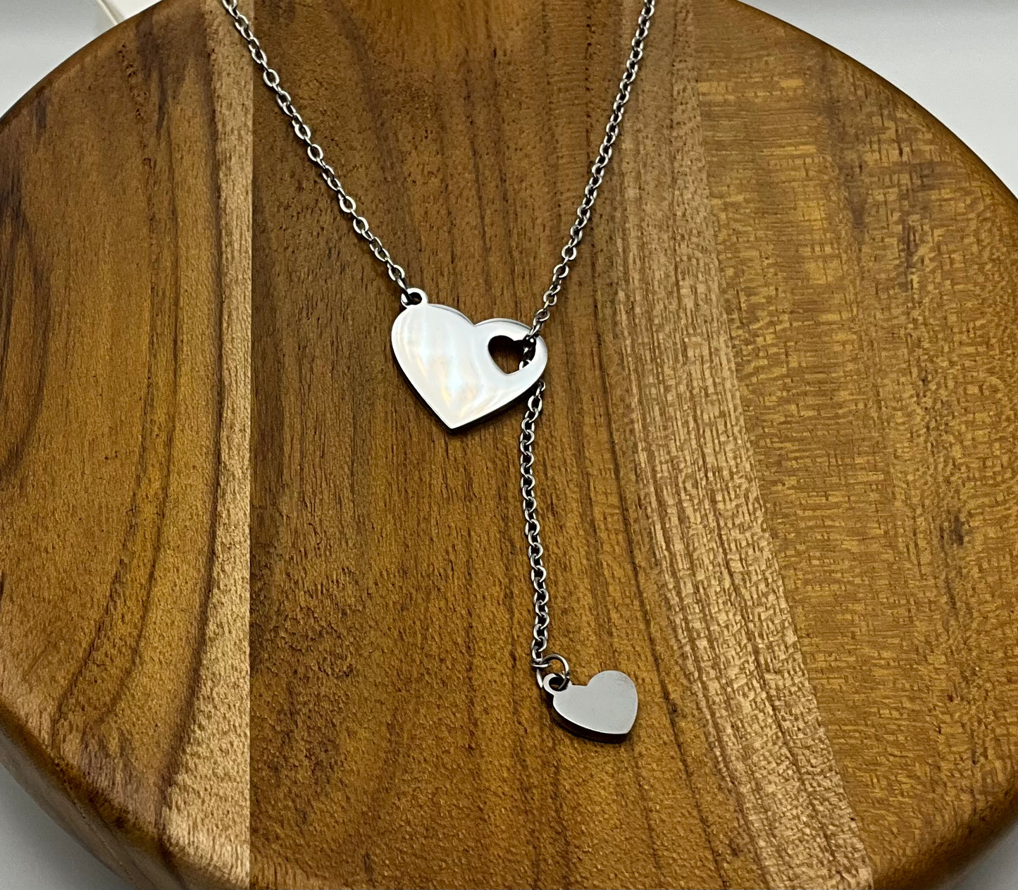 Silver Heartfall Pendant Necklace