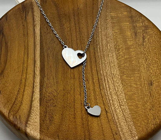 Silver Heartfall Pendant Necklace