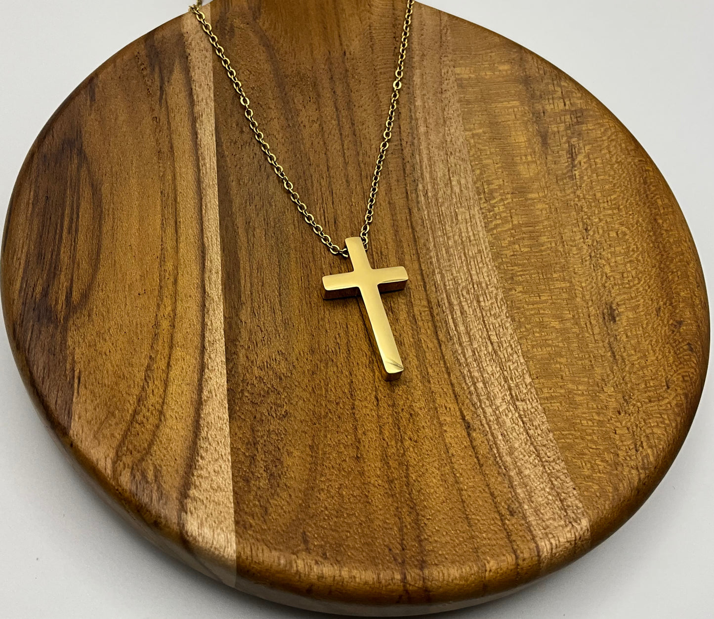 Gold Cross Pendant Necklace