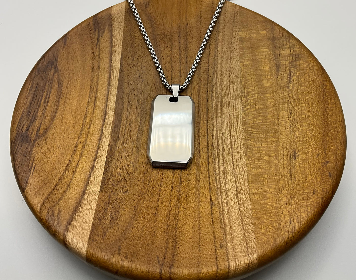 Medium Dog Tag Silver