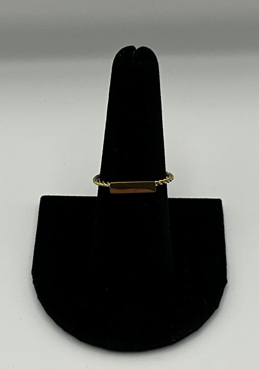Gold Bar Ring
