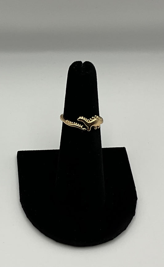 Gold Dinosaur Ring