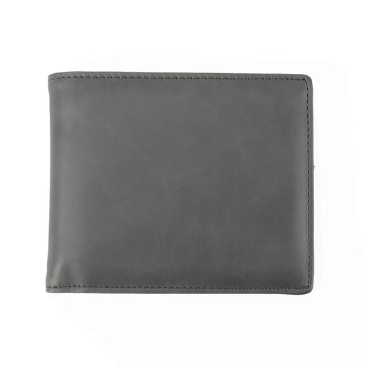 Personalized Leatherette Wallet Gray
