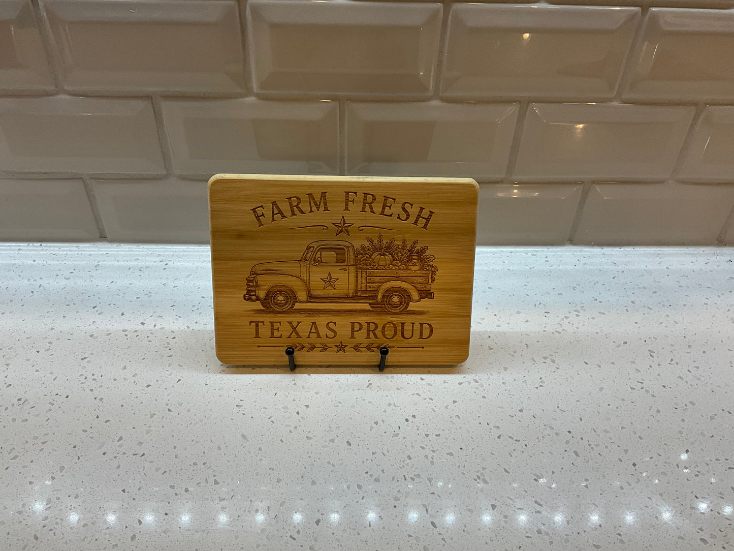 Small Bamboo Cutting Board – Farm Fresh, Texas Proud