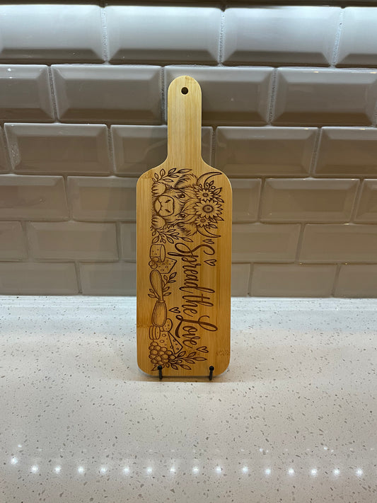Large Bamboo Serving Board – Everything’s Better with Cheese