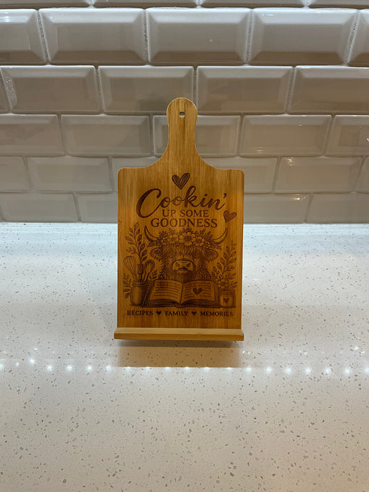 Large Bamboo Cookbook Stand – Cookin’ Up Some Goodness