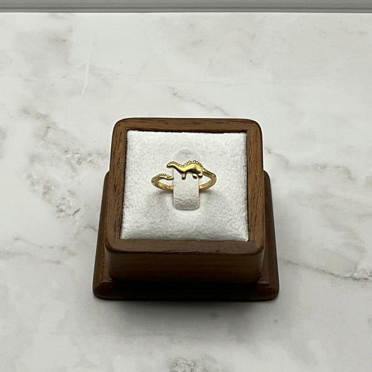 Gold Dinosaur Adjustable Ring