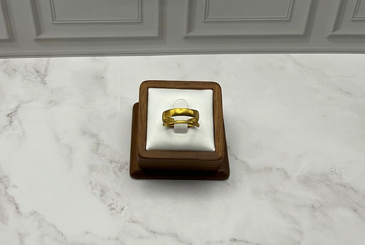 Gold Double Layer Adjustable Ring