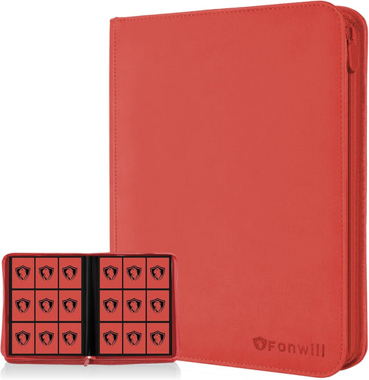 Large Trading Card Binder - Red