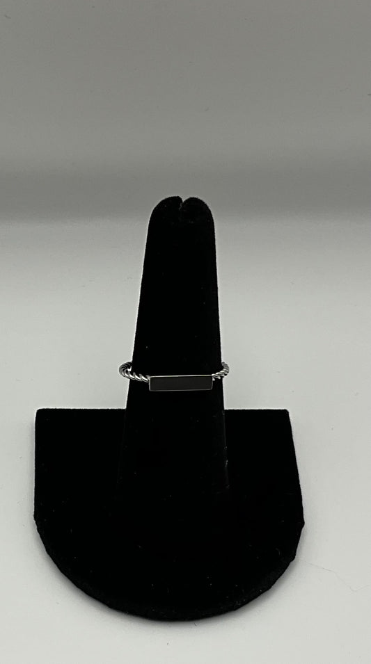Silver Bar Ring