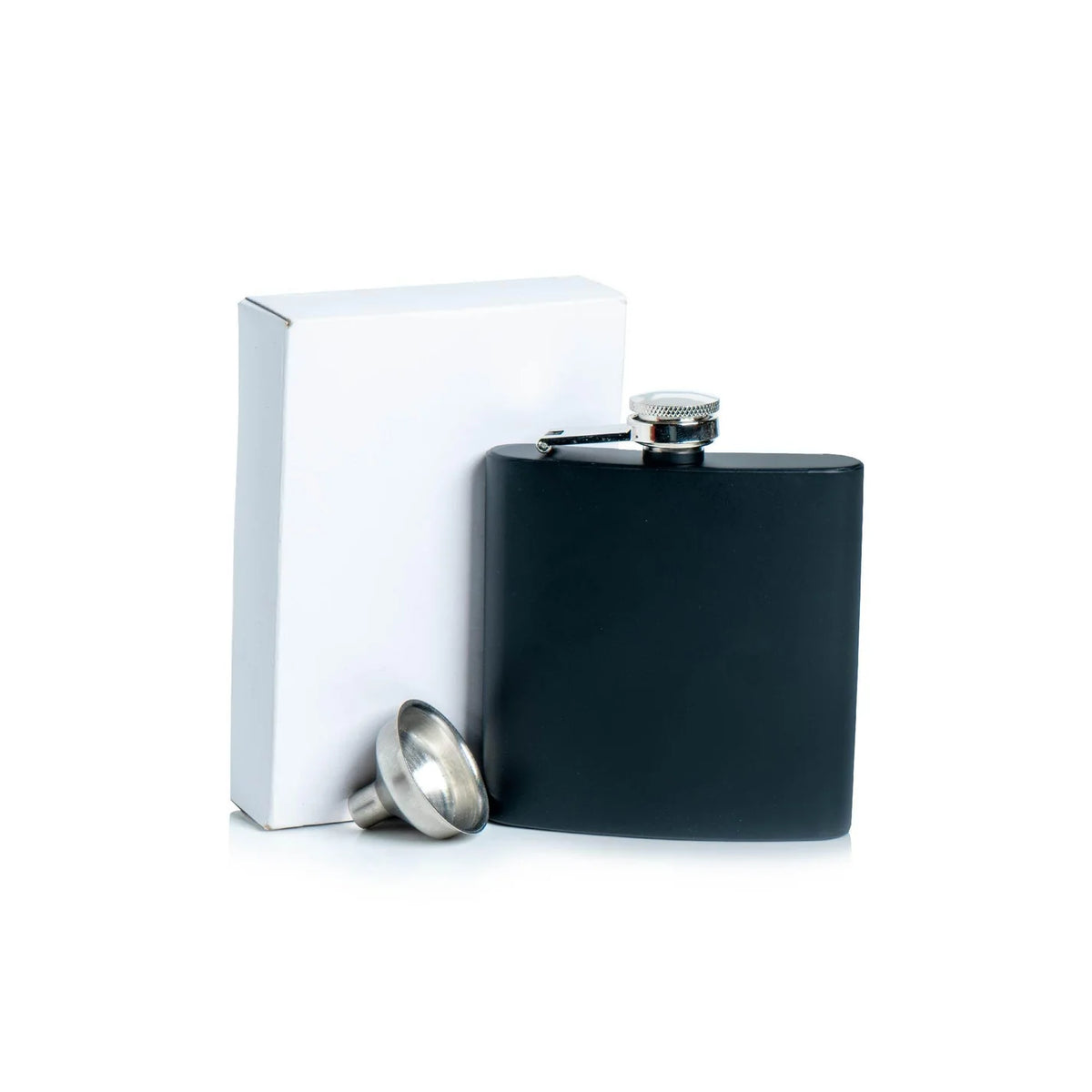 Black Stainless Steel Hip Flask
